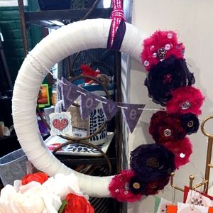 💖💘 Valentine flower wreath💘💖